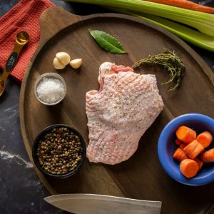 Bone-In Skin-On Thigh Meat - 10LB Box