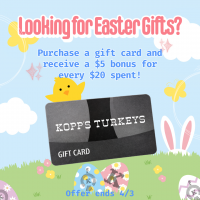 Easter gift card special